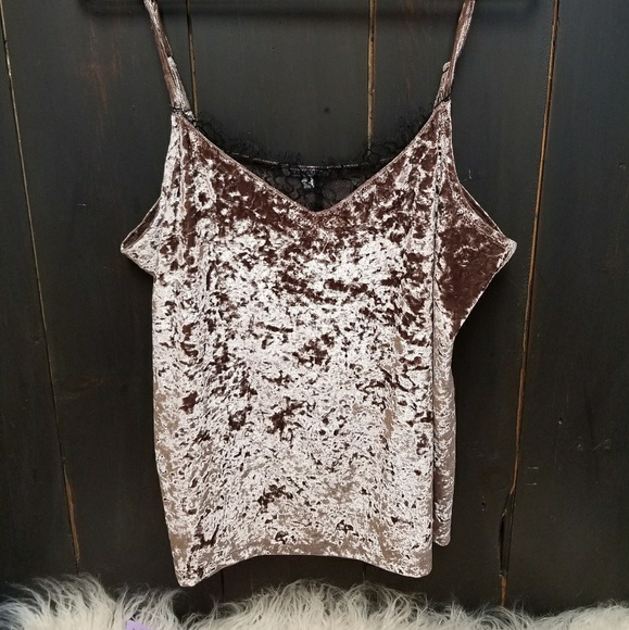 Jennifer Lopez Tops - Size Large Jennifer Lopez crushed velvet tank top